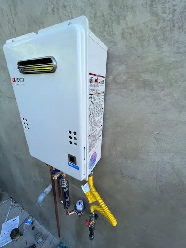 Tankless water heater installation for Spring Village homes