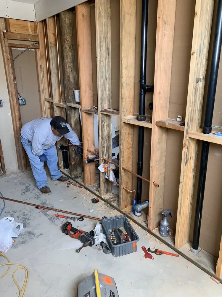 Commercial rough-in plumbing for Gas Line Repair in Spring Village
